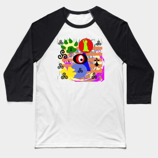 crazy colour Baseball T-Shirt